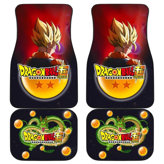 Dragon Ball Car Floor Mats - Goku Angry Shenon Car Floor Mats