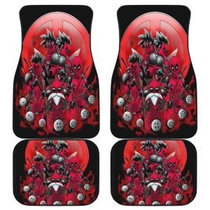 Dragon Ball X Deadpool Funny for Fans Car Floor Mats