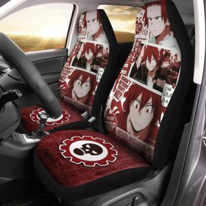 Eijiro Kirishima Manga Car Seat Covers - Car Accessories Anime My Hero Academia Fan Gift