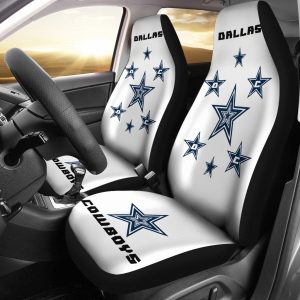 Football Team Car Seat Covers - Car Accessories - Dallas Cowboys Blue Stars Seat Covers