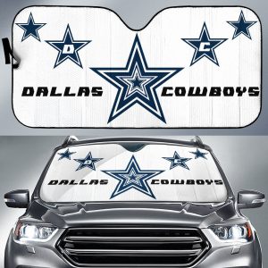 Football Team Car Sunshade | Dallas Cowboys Blue Stars Sun Shade