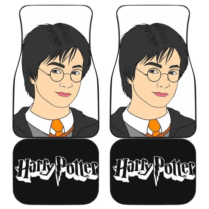Harry Potter Car Floor Mats - Harry Potter Face Art Design Car Mats CFMHP06