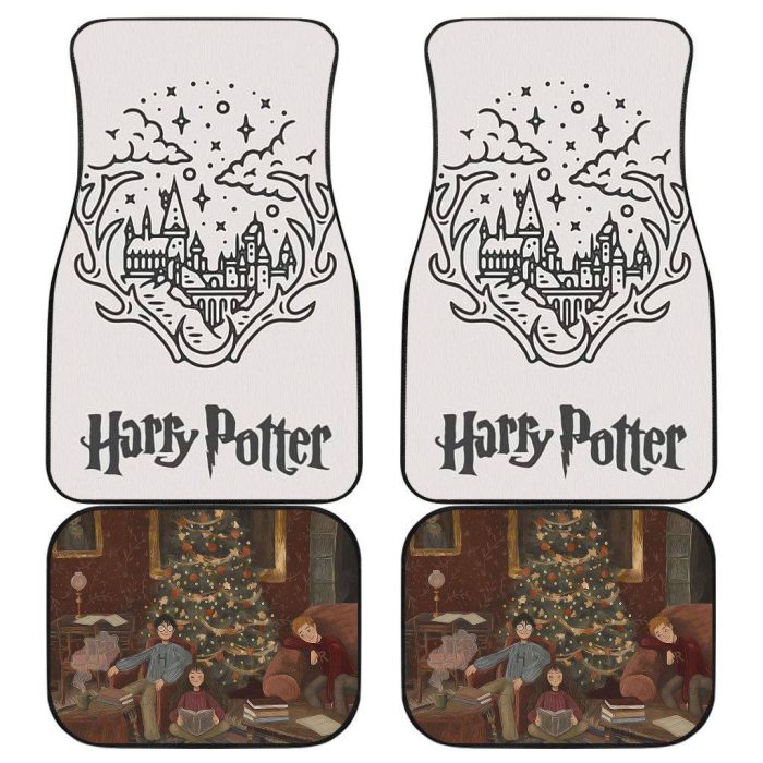 Harry Potter Car Floor Mats - Hogwarts Artwork Car Mats CFMHP09