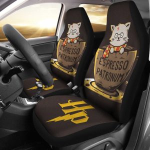 Harry Potter Car Seat Covers - Car Accessories - E'spresso Patronum Cat Harry Potter Car Seat Covers - Car Accessories