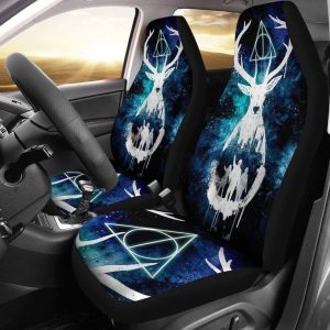 Harry Potter Car Seat Covers - Car Accessories - Harry Potter Art Logo Deer Car Seat Covers - Car Accessories