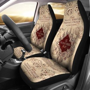 Harry Potter Car Seat Covers - Car Accessories - Harry Potter Art Logo Movie Seat Covers