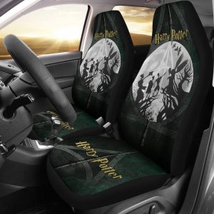 Harry Potter Car Seat Covers - Car Accessories - Harry Potter Deadly Hallows Art Movie Fan Gift
