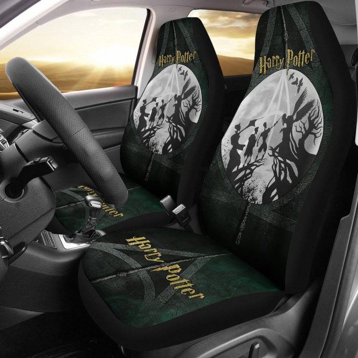 Harry Potter Car Seat Covers - Car Accessories - Harry Potter Deadly Hallows Art Movie Fan Gift