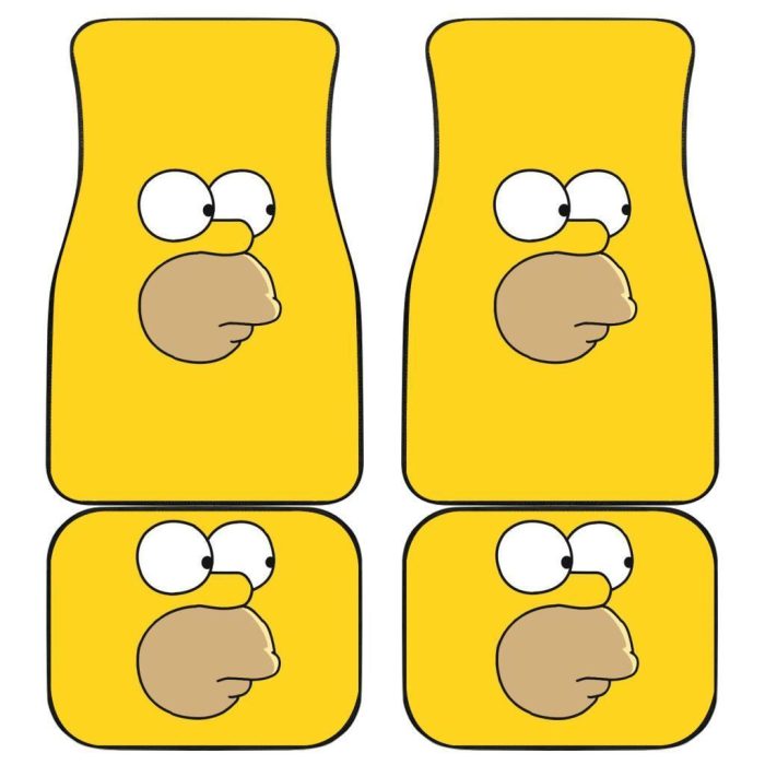Homer Simpson Funny Face Car Floor Mats