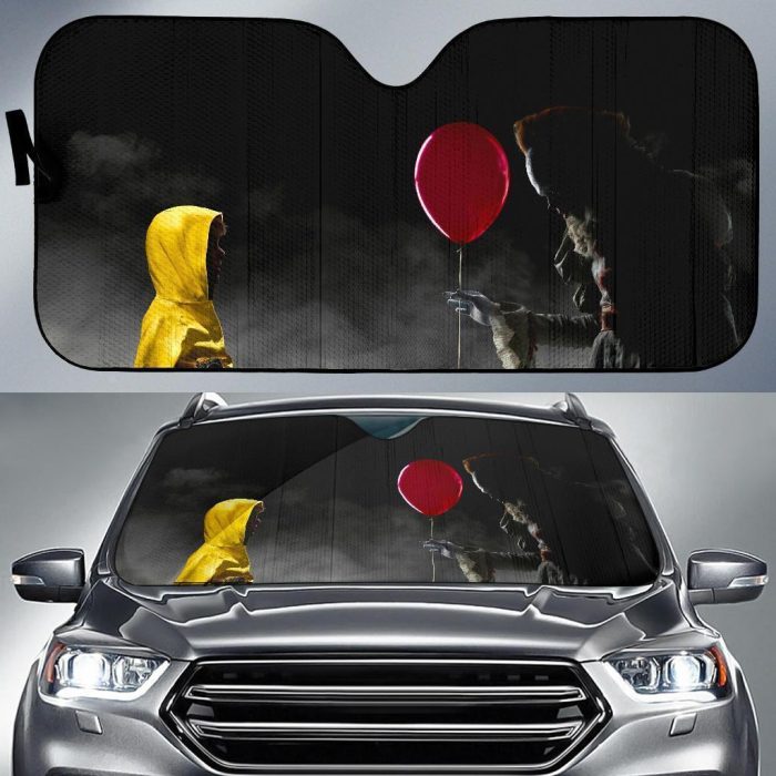 IT Movie Pennywise Balloon Auto Sun Shade Horror Fan