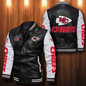 Kansas City Chiefs Leather Bomber Jacket