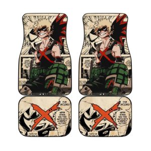 Katsuki Bakugo Mix Manga Car Floor Mats Anime My Hero Academia