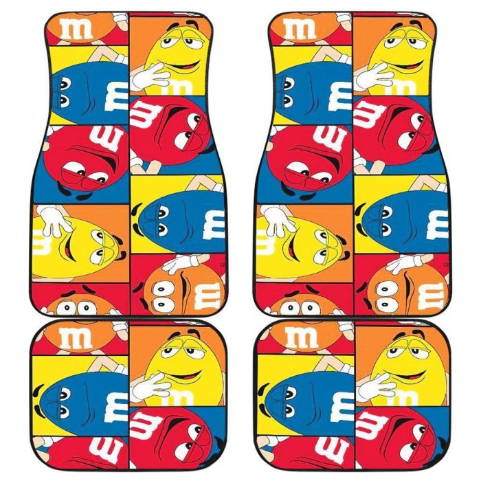 M&M Chocolate Coloring Car Floor Mats MMCFM07