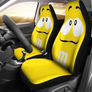 M&M Yellow Chocolate Car Seat Covers - Car Accessories