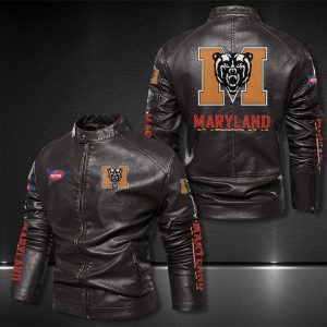 Mercer Bears Motor Collar Leather Jacket For Biker Racer