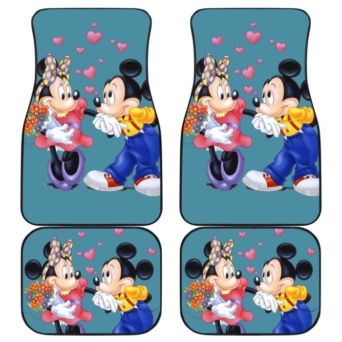 Mickey And Minnie Car Floor Mats Disney Cartoon Fan Gift MKCFM16