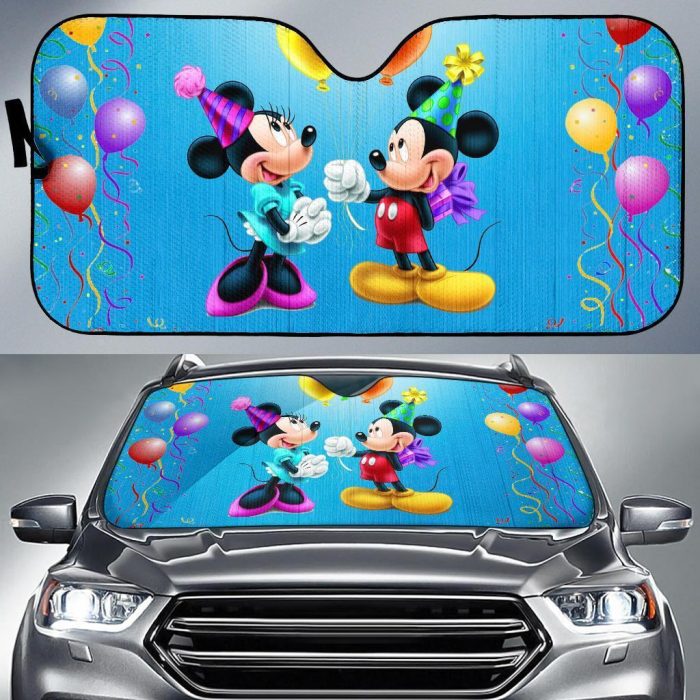Mickey And Minnie Mouse Car Sun Shades Cartoon Fan Gift CSSMK03