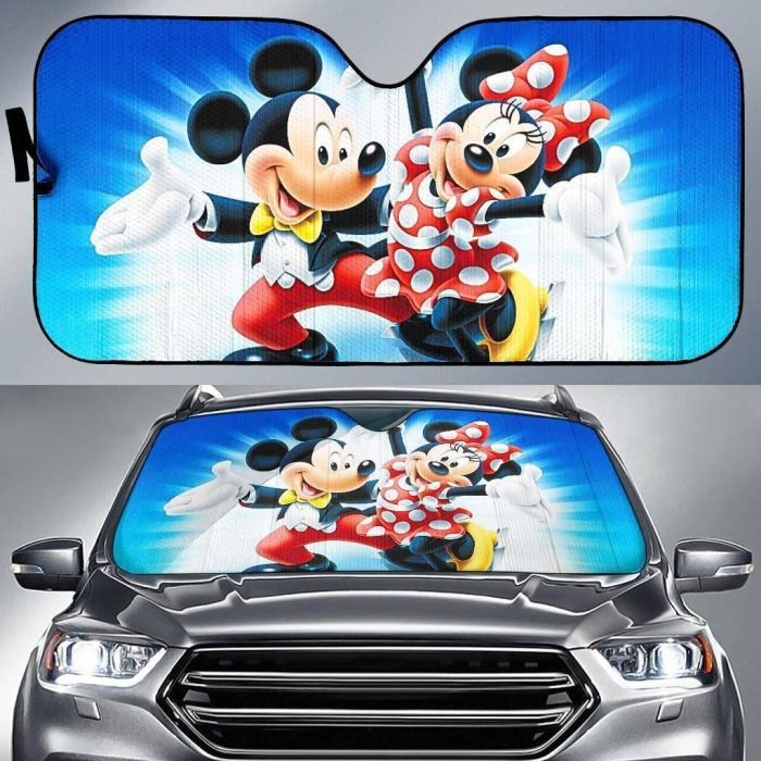 Mickey And Minnie Mouse DN Car Sun Shades Cartoon CSSMK01