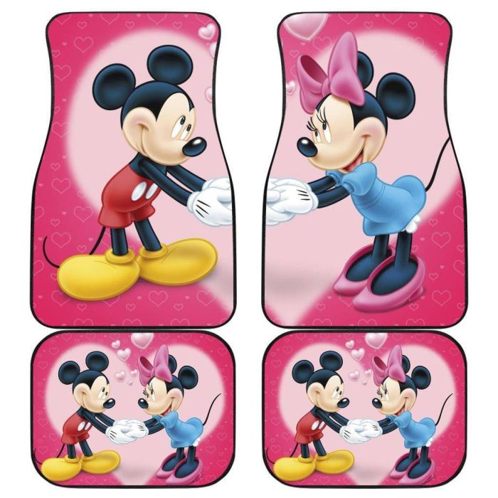 Mickey And Minnie Mouse Disney Cartoon Car Floor Mats MKCFM11