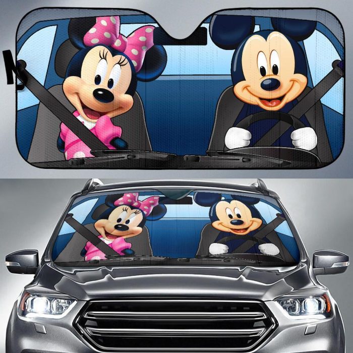 Mikey And Minnie Love Cute Car Sun Shades Cartoon CSSMK11