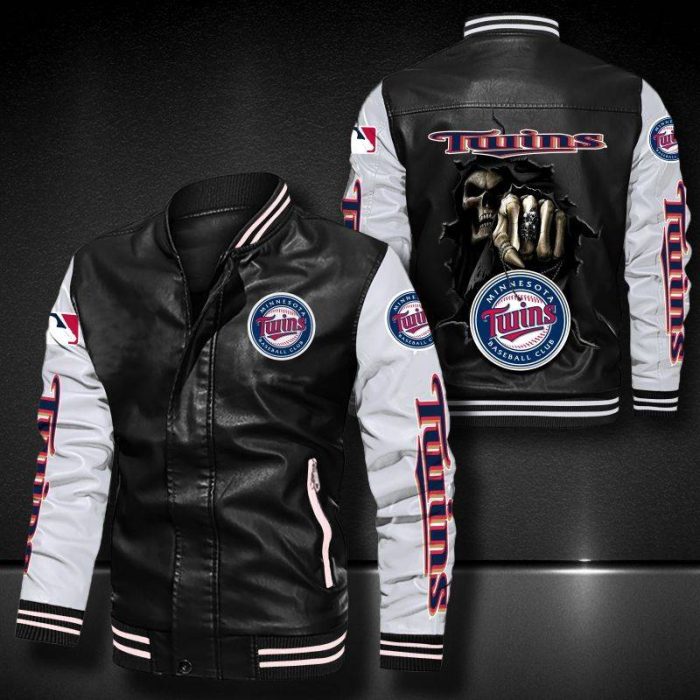 Minnesota Twins Leather Bomber Jacket