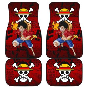 Monkey D. Luffy One Piece Car Floor Mats Universal Fit OPCFM109