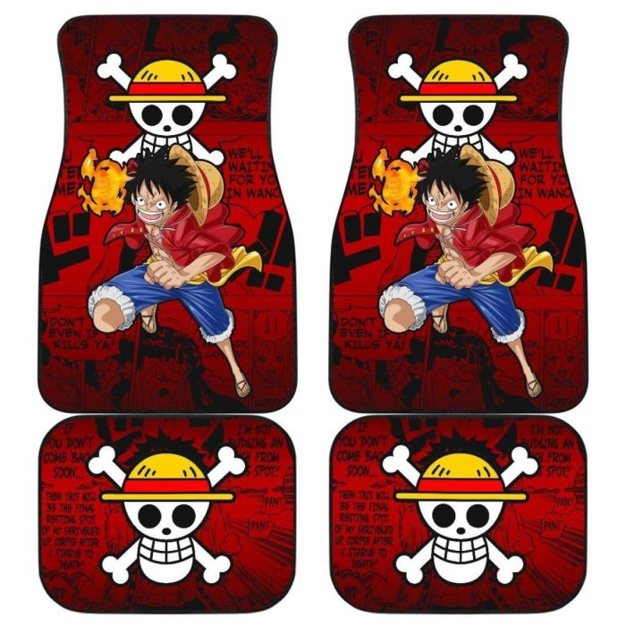 Monkey D. Luffy One Piece Car Floor Mats Universal Fit OPCFM109