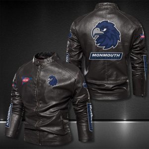 Monmouth Hawks Motor Collar Leather Jacket For Biker Racer