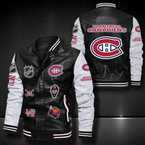 Montreal Canadiens Leather Bomber Jacket