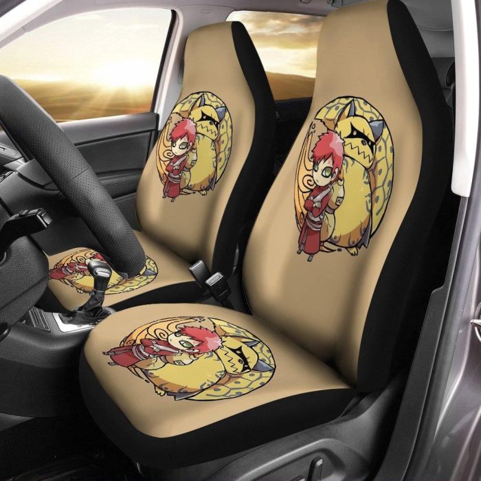 Naruto Car Seat Covers - Car Accessories - Chibi Gaara With Shukaku Seat Covers