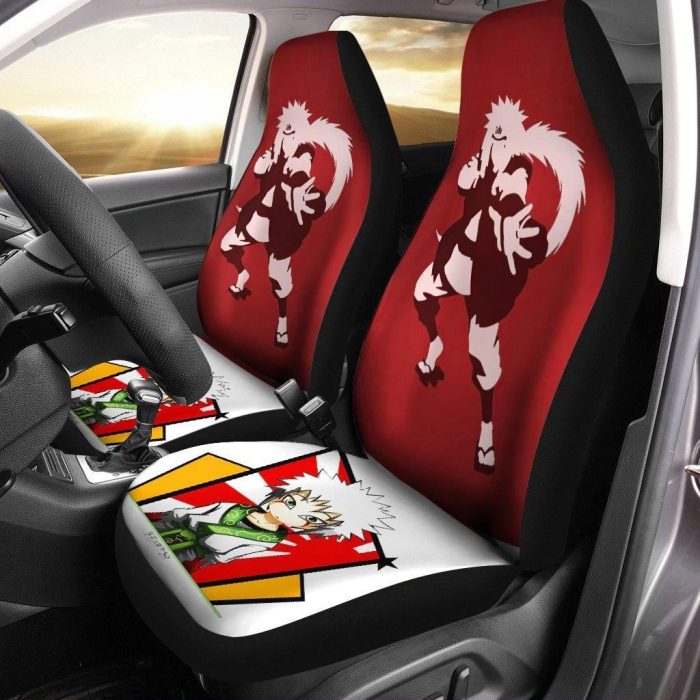 Naruto Car Seat Covers - Car Accessories - Chibi Jiraiya Silhouette Seat Covers