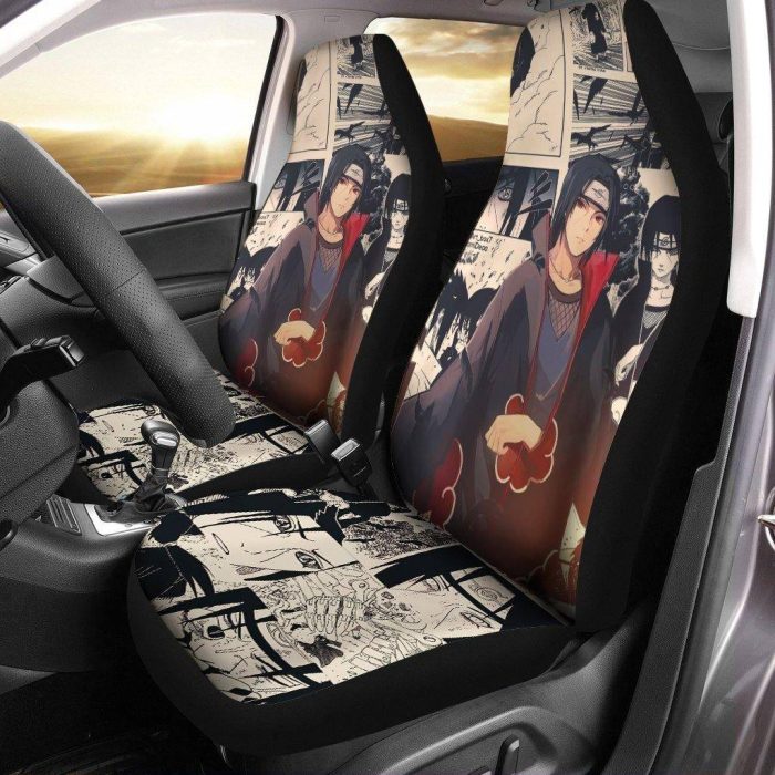 Naruto Car Seat Covers - Car Accessories - Itachi Akatsuki Custom Car Seat Covers - Car Accessories