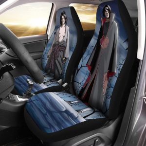 Naruto Car Seat Covers - Car Accessories - Itachi And Sasuke Uchiha Windy Night Seat Covers