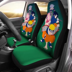 Naruto Car Seat Covers - Car Accessories - Naruto Team 7 Minimal Green Seat Covers