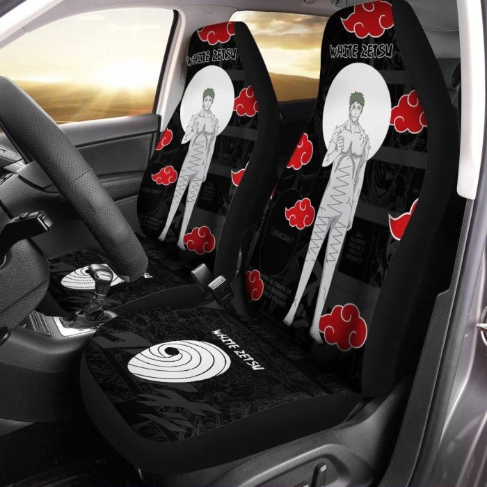 Naruto Car Seat Covers - Car Accessories - White Zetsu Naruto Akatsuki Members Car Seat Covers - Car Accessories