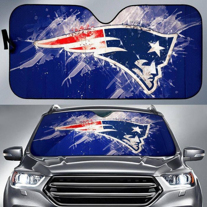 New England Patriots Car Windshield Sun Shade