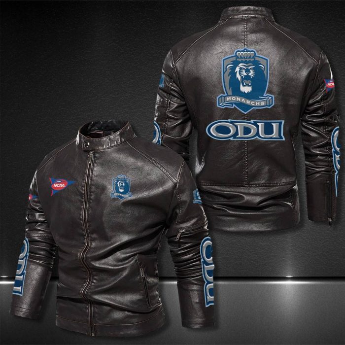 Old Dominion Monarchs Motor Collar Leather Jacket For Biker Racer