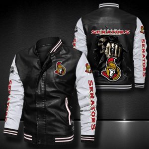 Ottawa Senators Leather Bomber Jacket