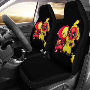 Pikachu Deadpool Car Seat Covers - Car Accessories