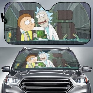 Rick And Morty Art Car Sun Shades Cartoon Fan Gift CSSRM015