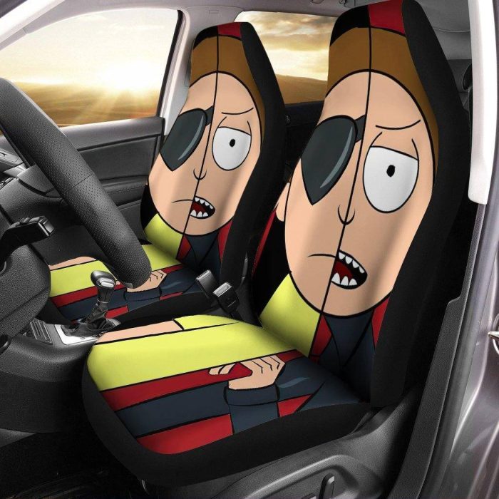 Rick And Morty Car Seat Covers - Car Accessories - Evil Morty Pirate Seat Covers