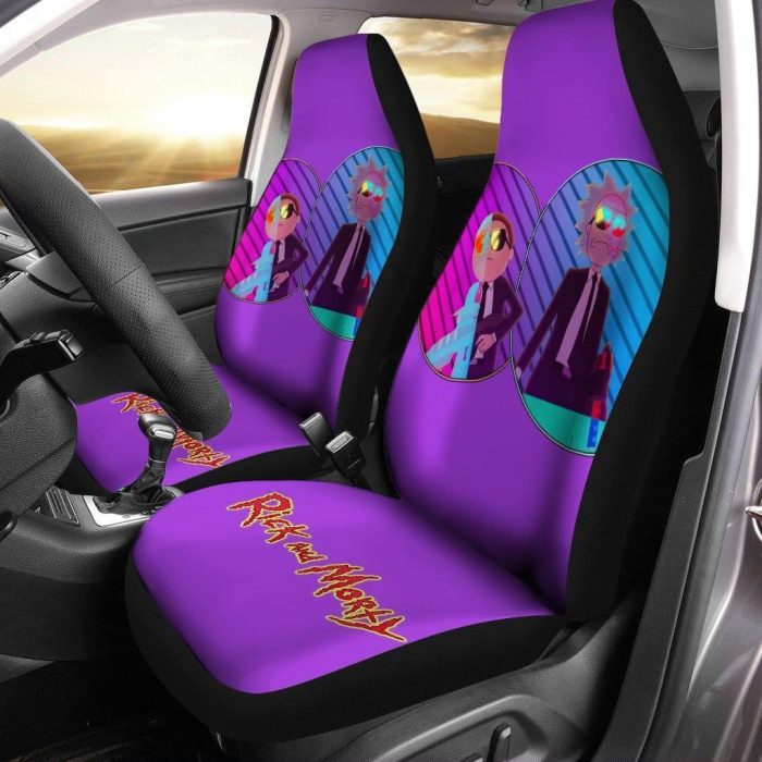 Rick And Morty Car Seat Covers - Car Accessories - Gang With Gun Rick And Morty Seat Covers