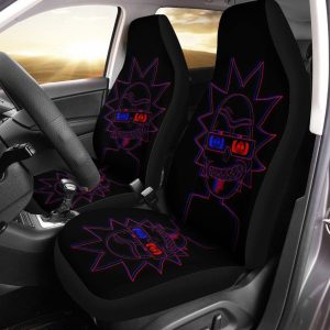 Rick And Morty Car Seat Covers - Car Accessories - Neon Rick Seat Covers