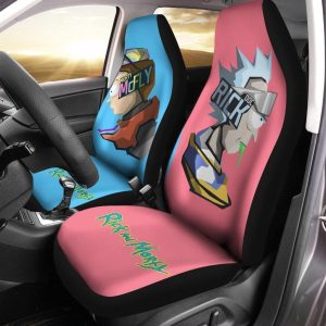 Rick And Morty Car Seat Covers - Car Accessories - Pilots DOC Rick And McFly Morty Seat Covers