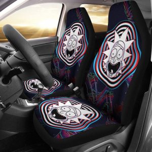 Rick And Morty Car Seat Covers - Car Accessories - Rick Abstract Effect Seat Covers