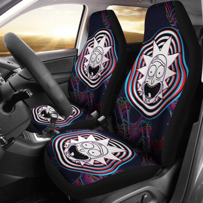 Rick And Morty Car Seat Covers - Car Accessories - Rick Abstract Effect Seat Covers