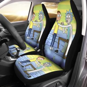 Rick And Morty Car Seat Covers - Car Accessories - Rick And Morty Talking Seat Covers