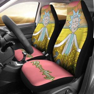 Rick And Morty Car Seat Covers - Car Accessories - Rick High Moment In The Field Seat Covers