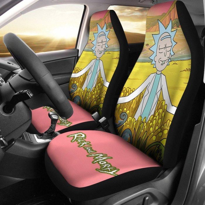 Rick And Morty Car Seat Covers - Car Accessories - Rick High Moment In The Field Seat Covers