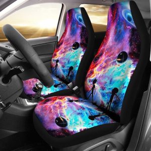 Rick And Morty Car Seat Covers - Car Accessories - Rick & Morty Galaxy Seat Covers